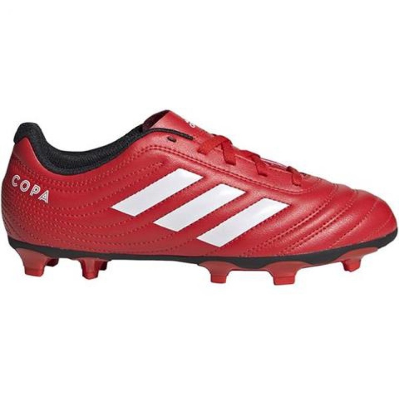 Botas de fútbol adidas Copa 20.4 Fg Jr EF1919 rojo naranjas y tintos
