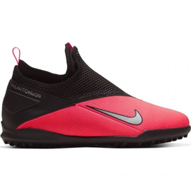 Zapatillas de fútbol Nike Phantom Vsn 2 Academy Df Tf Jr CD4078 606 rojo naranjas y rojos