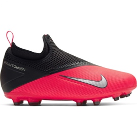 Zapatillas de fútbol Nike Phantom Vsn 2 Academy Df FG / MG Jr CD4059-606 multicolor rojo
