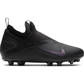 Zapatillas de fútbol Nike Phantom Vsn 2 Academy Df FG / MG Jr CD4059-010 negro negro