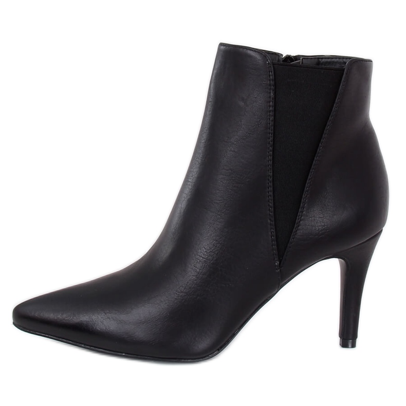 Botas negras Jodhpur con tacón de aguja TX-1852-1 Negro Botas negras Jodhpur con tacón de aguja TX-1852-1 Negro