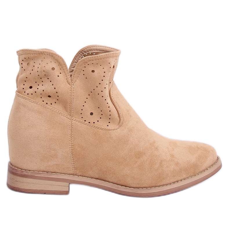 Botas beige calado NC1000 beige