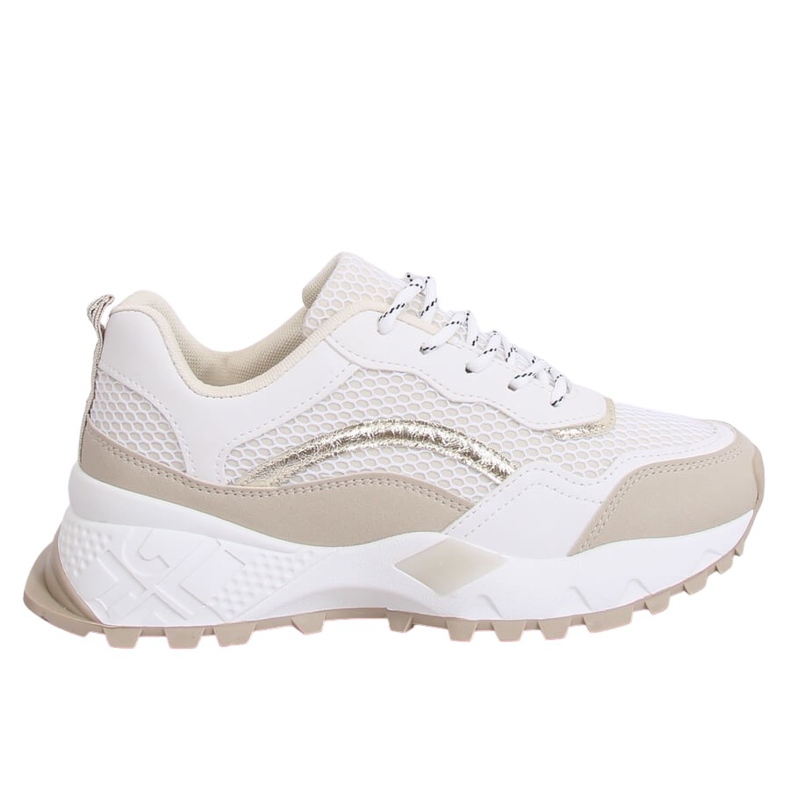 LA87P Calzado deportivo beige blanco y beige marrón