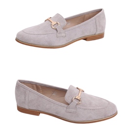 Gris Mocasines grises de mujer T355P Gris