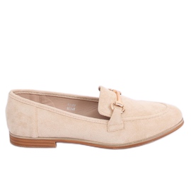 Mocasines de mujer beige T355P Beige