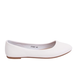 Bailarinas lisas lisas blancas Z1007 Blanco Bailarinas lisas lisas blancas Z1007 Blanco