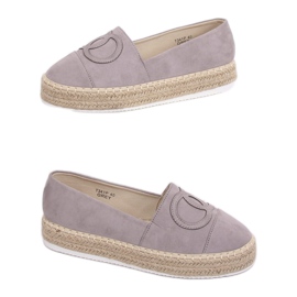 Alpargatas grises para mujer T341P Gris