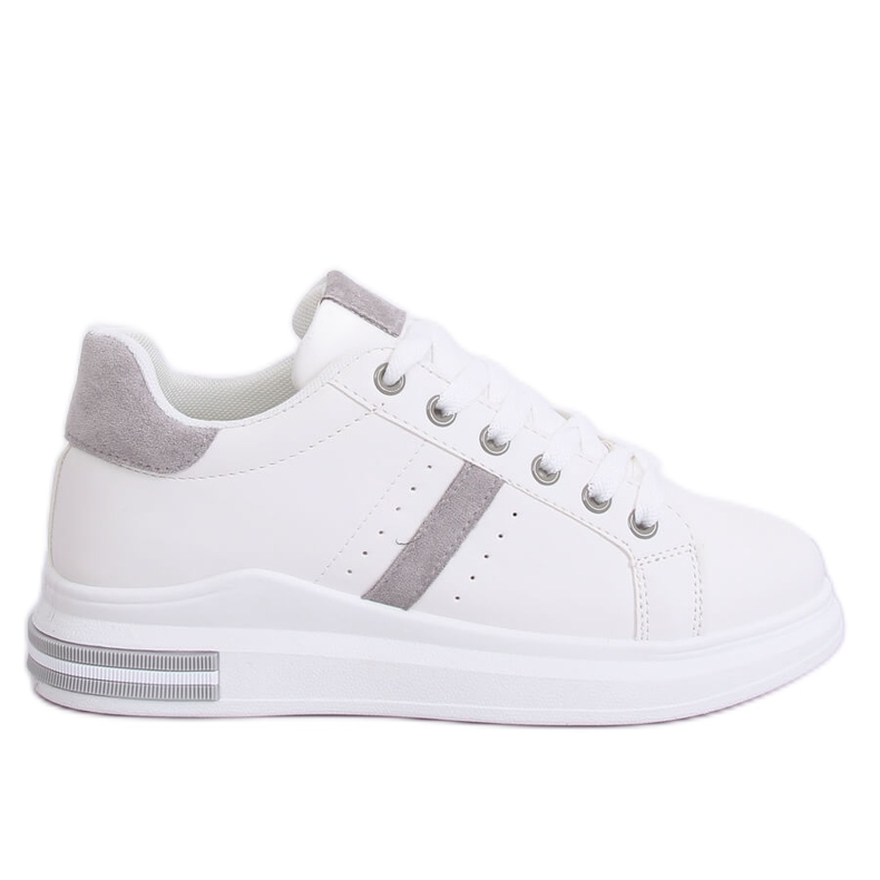 Zapatillas deportivas de mujer blancas BL201P Gris blanco Zapatillas deportivas de mujer blancas BL201P Gris blanco