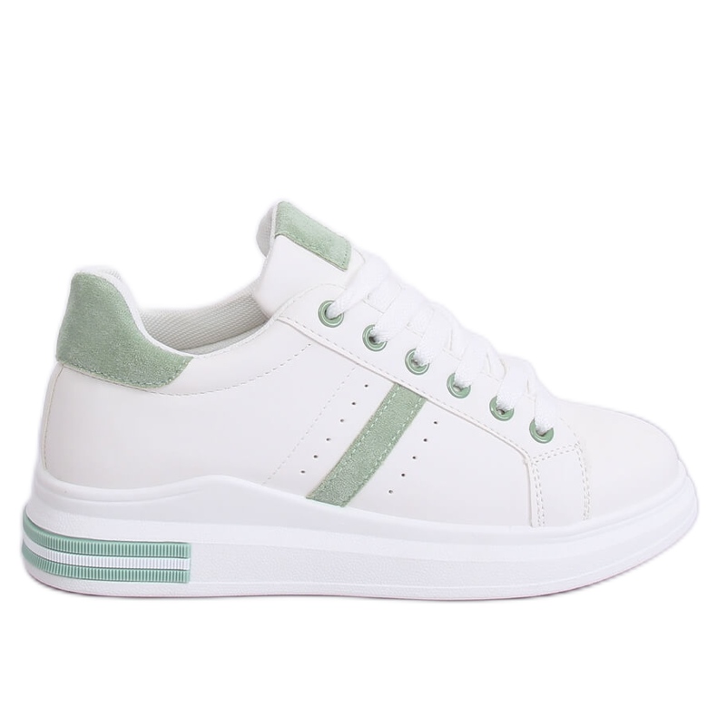 Zapatillas deportivas de mujer blancas BL201P Verde blanco Zapatillas deportivas de mujer blancas BL201P Verde blanco