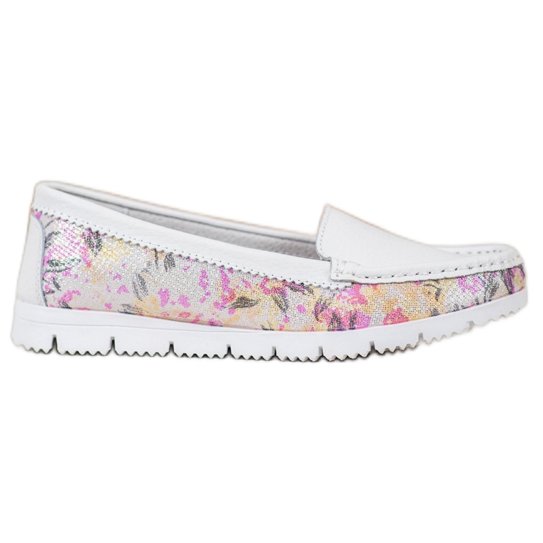 Vinceza Mocasines con estampado blanco multicolor