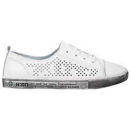 Goodin Zapatillas blancas caladas blanco