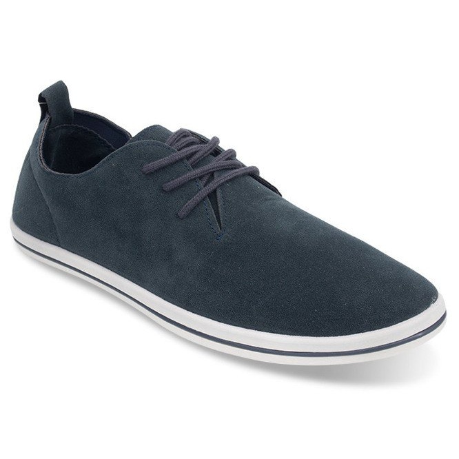 Zapatillas Hombre Ligeras Con Ante Eco 1205 Azul Marino