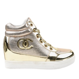 Zapatillas doradas de moda L643-2 dorado