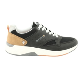 Zapatillas deportivas de hombre American Club RH19 negras negro gris amarillo