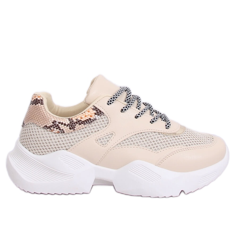 Zapatillas deportivas de mujer beige BL192P Beige
