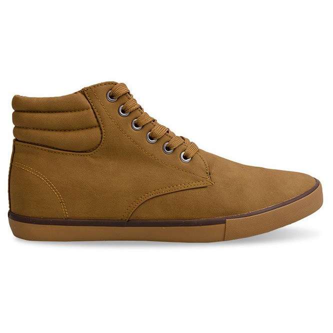 Zapatillas altas con estilo Y034 Camel marrón