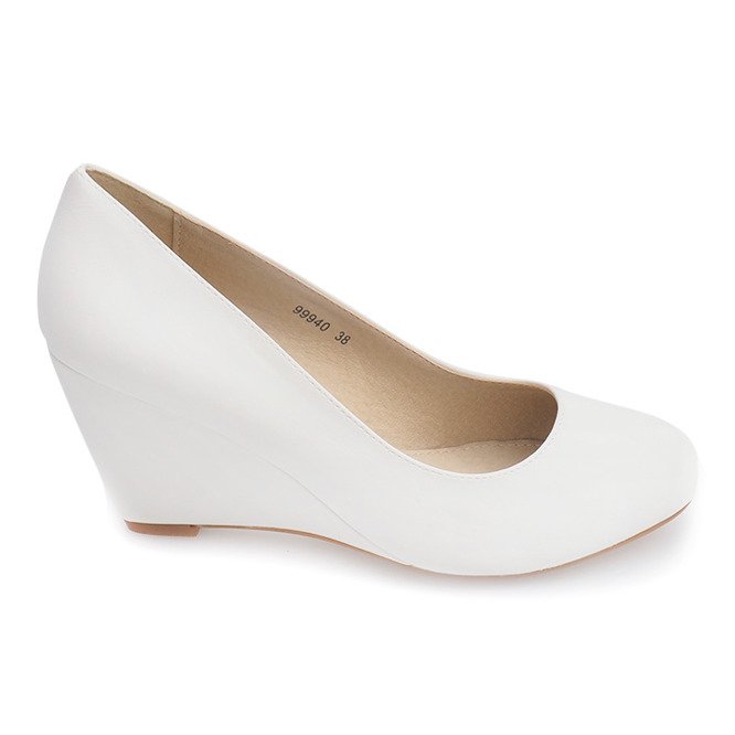 Bombas de cuña 99940 blanco negro