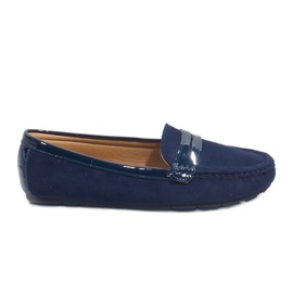 Mocasines azul marino con hebilla FM2958-3