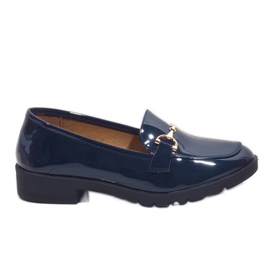 Mocasines de mujer azul marino A9002