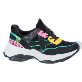 Marquiz Zapatillas con estilo en la plataforma negro multicolor