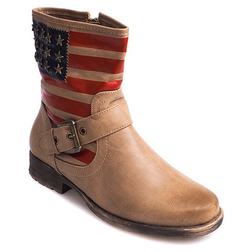 Warm Booties Jodhpur boots Y350 Beige