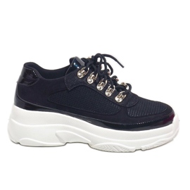 Zapatillas deportivas negras J-8704 negro