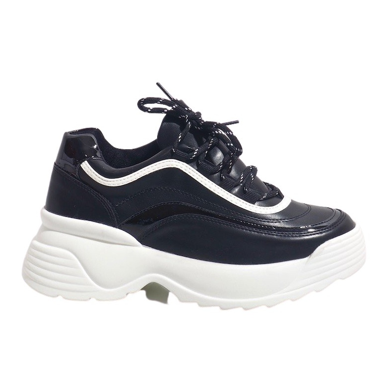 Deportivas negras de polipiel 7918-Y negro Deportivas negras de polipiel 7918-Y negro