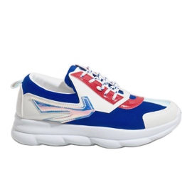 Deportivas blancas de mujer W-3112 blanco azul multicolor