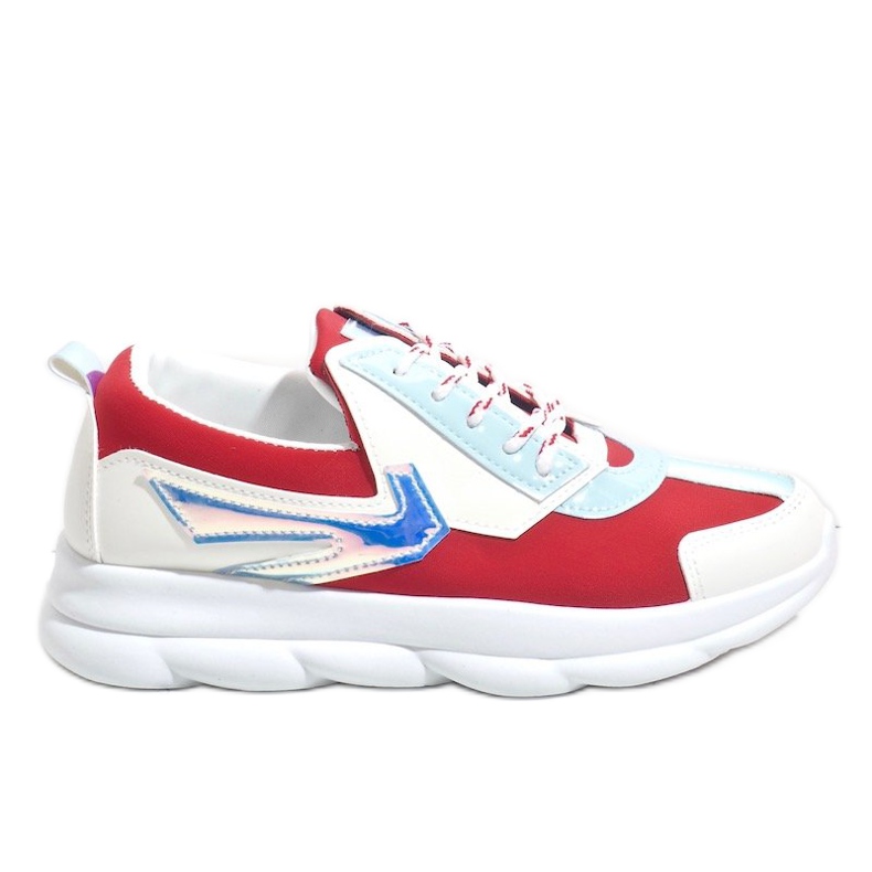 Deportivas blancas de mujer W-3112 blanco rojo multicolor