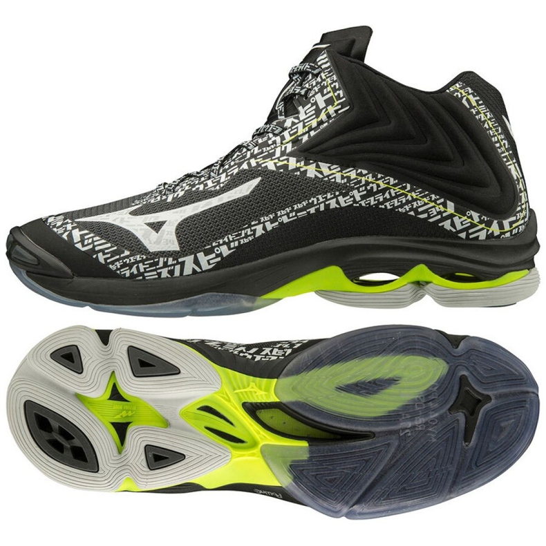 Zapatillas de voleibol Mizuno Wave Lightning Z6 Mid M V1GA200698 negro negro Zapatillas de voleibol Mizuno Wave Lightning Z6 Mid M V1GA200698 negro negro
