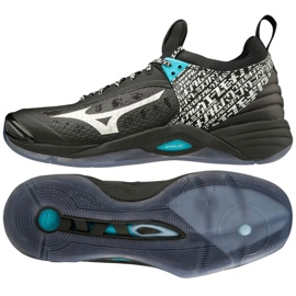 Zapatillas de voleibol Mizuno Wave Momentum M V1GA191199 negro negro