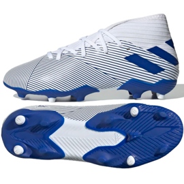 Las botas de fútbol adidas Nemeziz 19.3 Fg Jr EG7245 gris plata