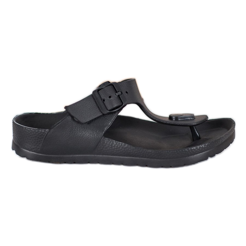 SHELOVET Chanclas negras negro