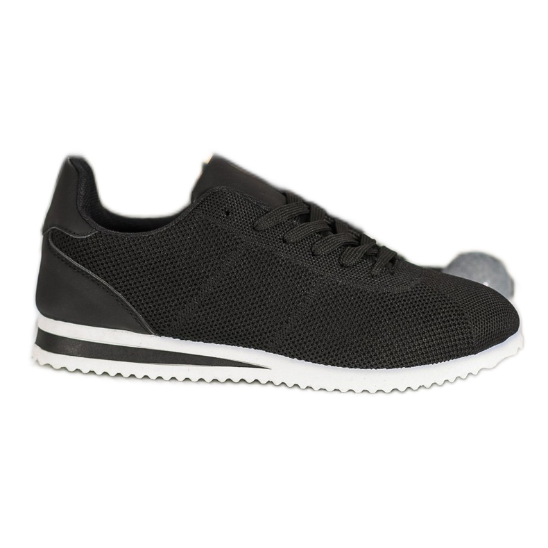 SHELOVET Zapatos atados en la plataforma negro