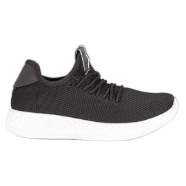 SHELOVET Calzado deportivo con malla negro SHELOVET Calzado deportivo con malla negro