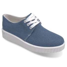 Botas Creepers en la plataforma azul SB-A11