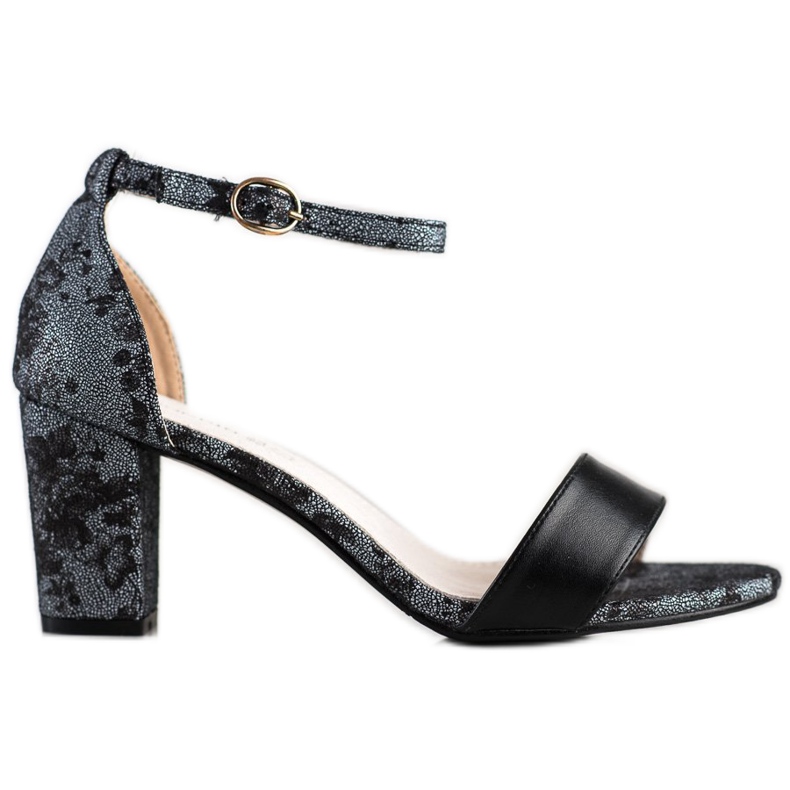 Goodin Sandalias con estilo con encaje negro