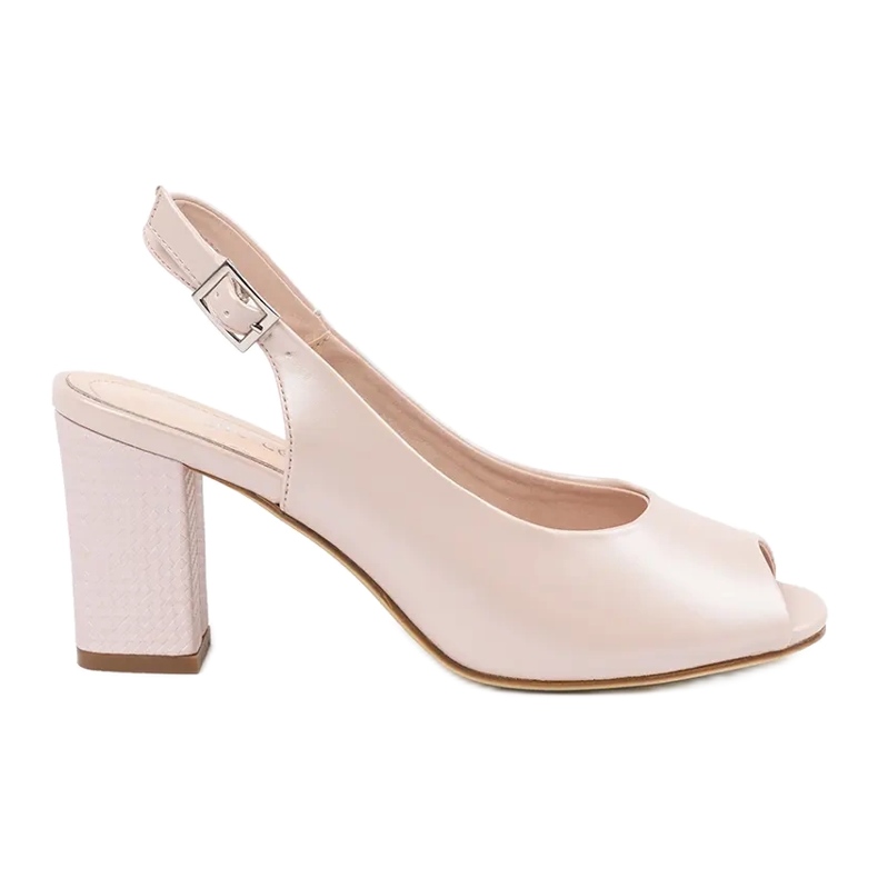 Elegantes sandalias abiertas Sergio Leone rosado