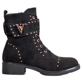 SDS Trabajadores de gamuza de moda negro