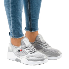 Zapatilla deportiva gris mujer SH809 Zapatilla deportiva gris mujer SH809