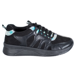 SHELOVET Zapatillas Love Negras negro