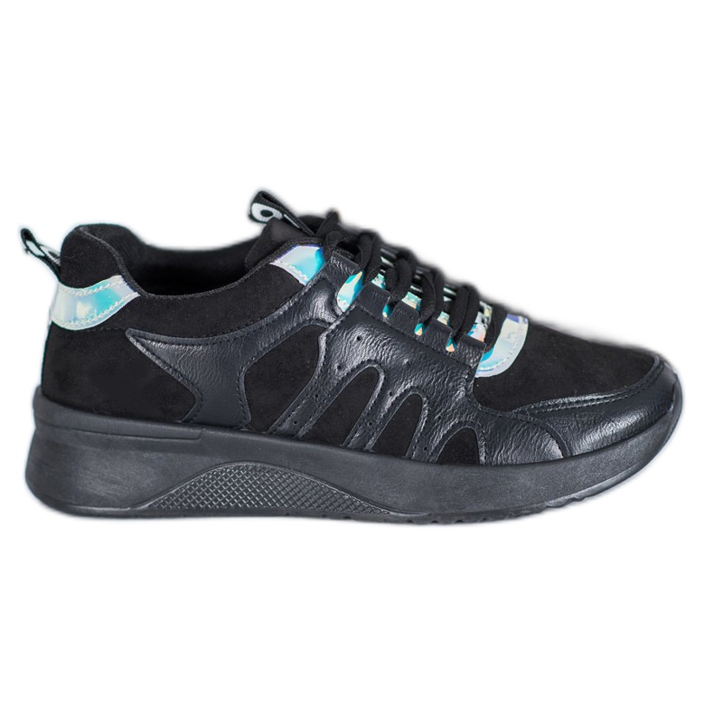 SHELOVET Zapatillas Love Negras negro