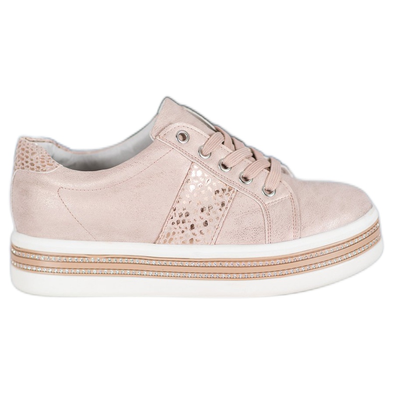Bestelle Zapatillas con circonita cúbica rosado