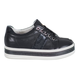 Bestelle Zapatillas con circonita cúbica negro