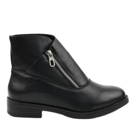 Botas planas negras, botas Chelsea aisladas 20195-1 negro