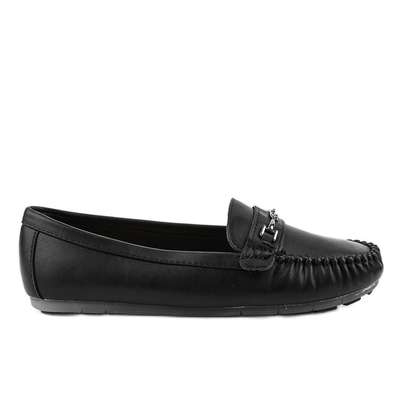 Mocasín bailarina negro de piel ecológica FM3102A