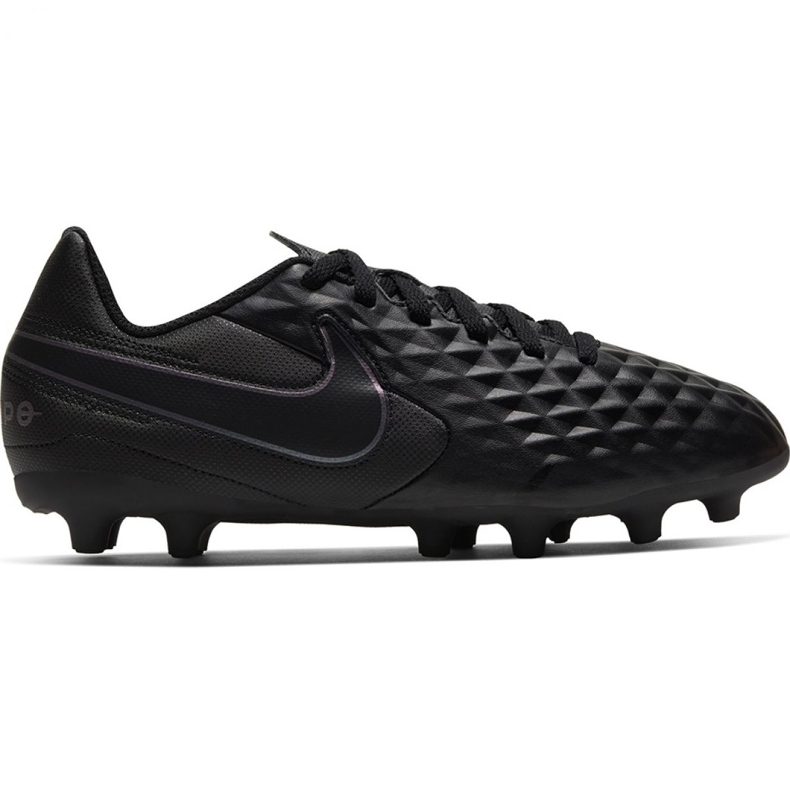 Zapatillas de fútbol Nike Tiempo Legend 8 Club FG / MG Jr AT5881-010 negro negro
