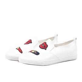 Deportivas blancas con estampados G1202A-2 blanco