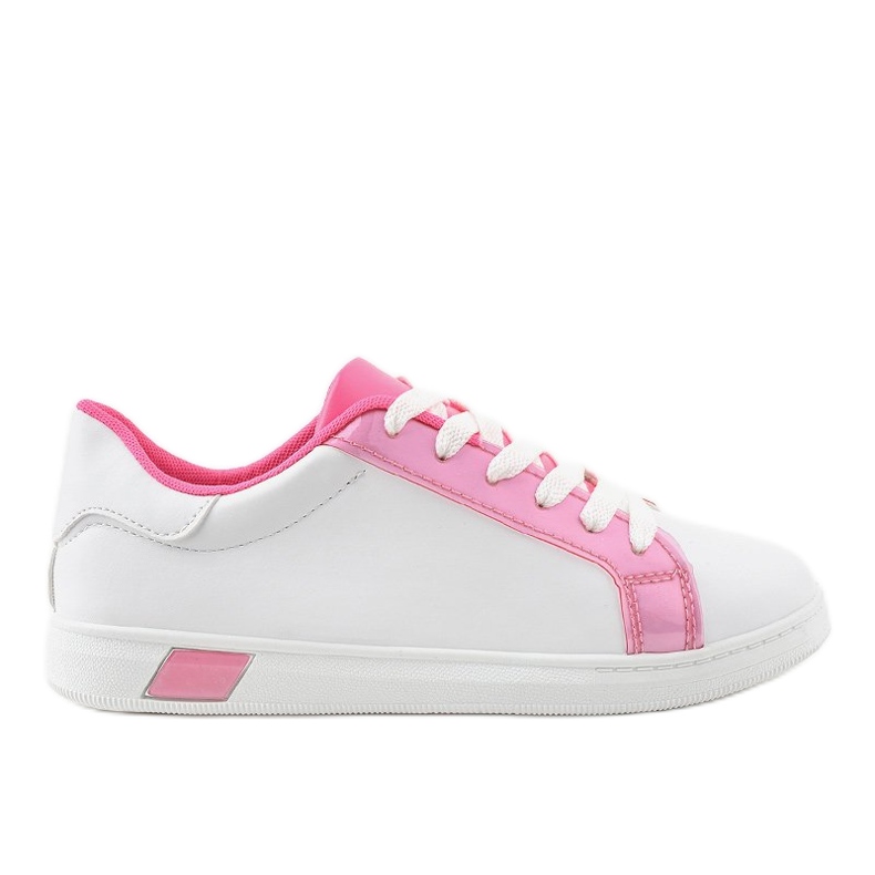 Zapatillas blancas W-3116 blanco rosado