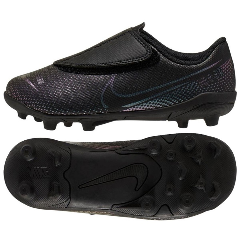 Zapatillas de fútbol Nike Mercurial Vapor 13 Club Mg Ps (V) Jr AT8162-010 negro negro Zapatillas de fútbol Nike Mercurial Vapor 13 Club Mg Ps (V) Jr AT8162-010 negro negro
